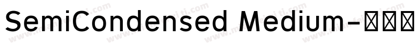 SemiCondensed Medium字体转换